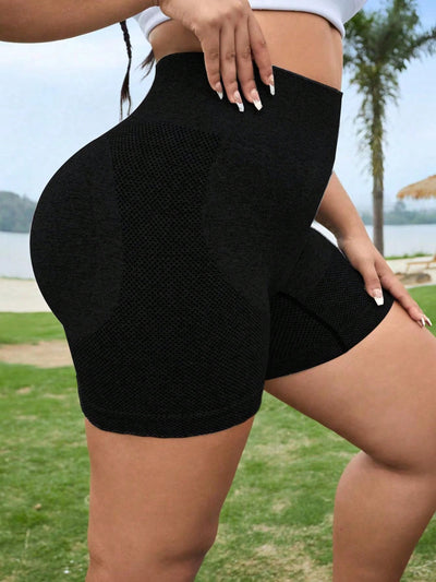 Plus Size Ultra High Waist Active Biker Shorts