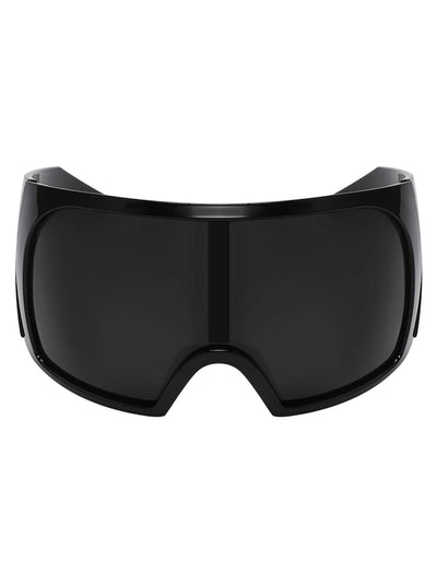 Chic Oversized Face Mask & Stylish Glasses Set