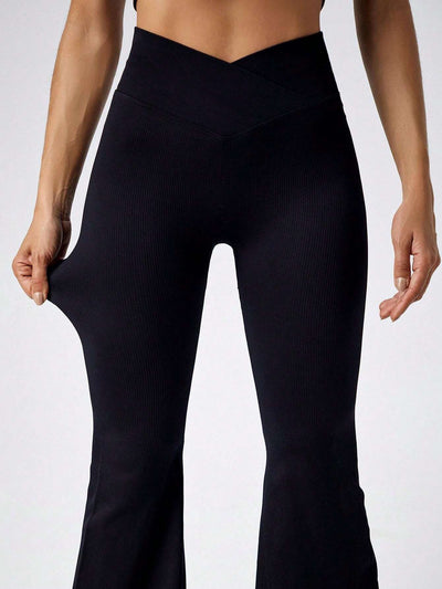 High Rise Flare Yoga Pants with Butt Lift