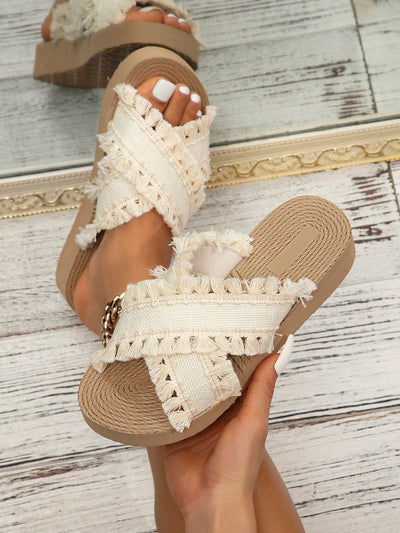 Elegant Tasseled Sandals for Modern Women