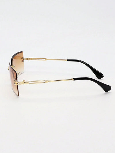 Frameless Square Gradient Fashion Glasses