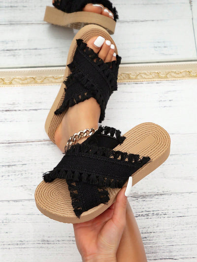 Elegant Tasseled Sandals for Modern Women