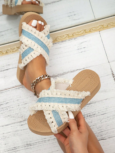 Elegant Tasseled Sandals for Modern Women