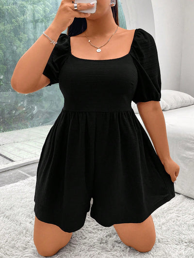 Fierce Plus Size Leopard Print Romper