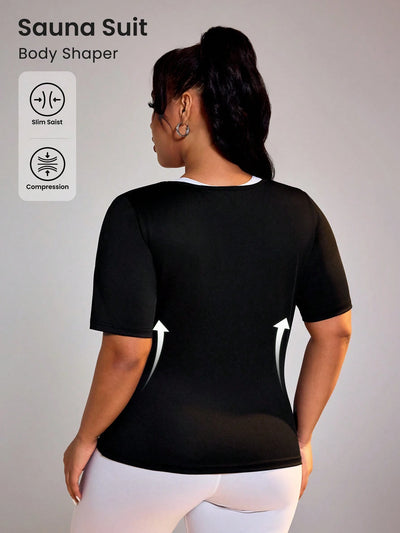 Sporty Zipper Sleeveless T-Shirt for Active Women