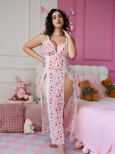 Gorgeous Plus Size Backless Lace Patchwork Dress