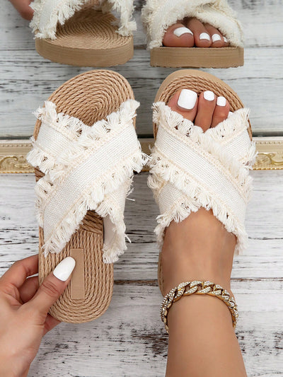 Elegant Tasseled Sandals for Modern Women