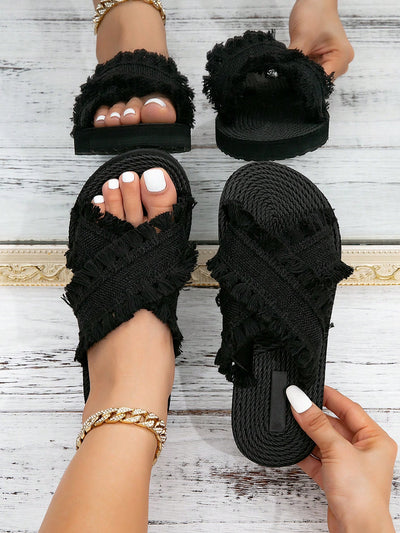 Elegant Tasseled Sandals for Modern Women