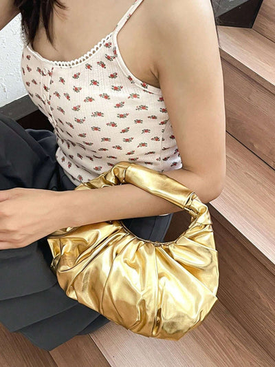 Elegant Pleated Tote Bag - Stylish and Functional Handbag