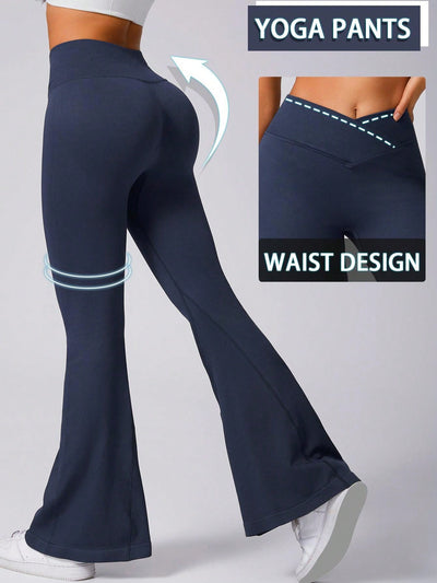 High Rise Flare Yoga Pants with Butt Lift