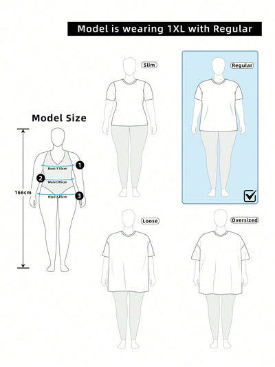 Plus Size Stylish Black and White V-Neck Polo T-Shirt