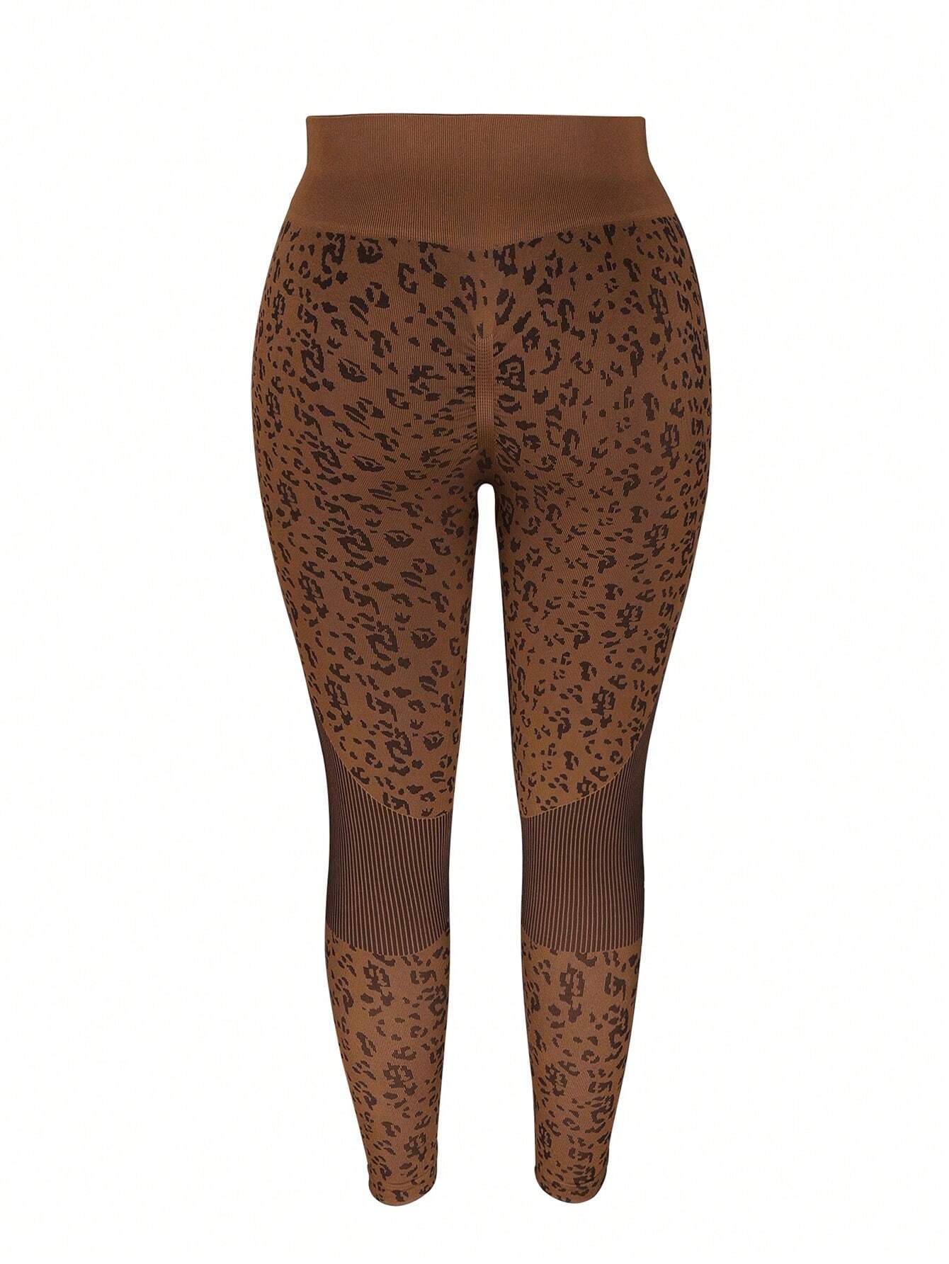 Leopard Print Butt-Lifting Seamless Sports Leggings