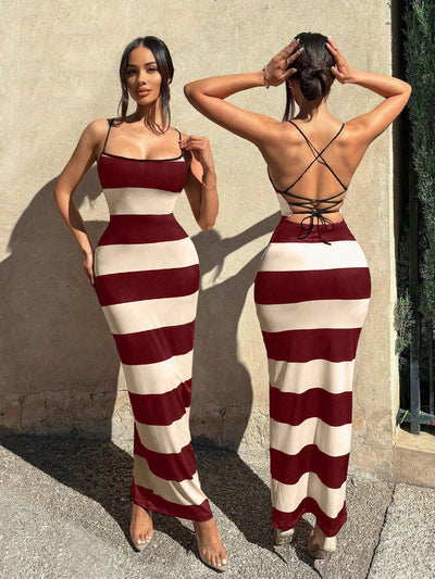 Effortless Women's Casual Halter Neck Maxi Dress