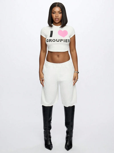 Vibrant Women's Cropped Graphic Baby Tee