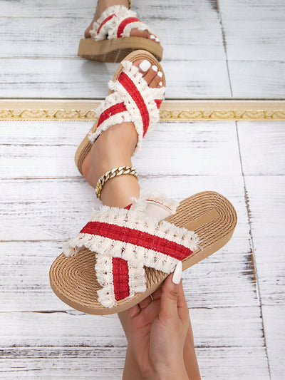 Elegant Tasseled Sandals for Modern Women