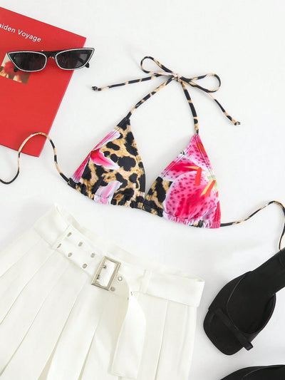 Fierce Leopard Print Bikini Set for Adventurous Women