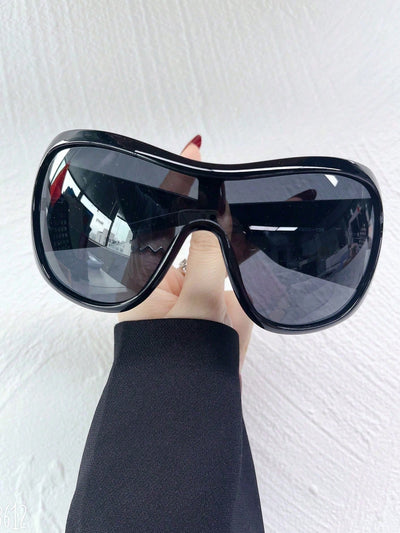 Retro Y2K Large Frame Fashion Glasses - Statement Accessory