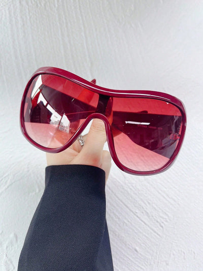 Retro Y2K Large Frame Fashion Glasses - Statement Accessory