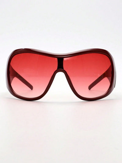 Retro Y2K Large Frame Fashion Glasses - Statement Accessory