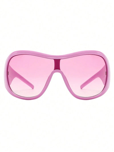 Retro Y2K Large Frame Fashion Glasses - Statement Accessory