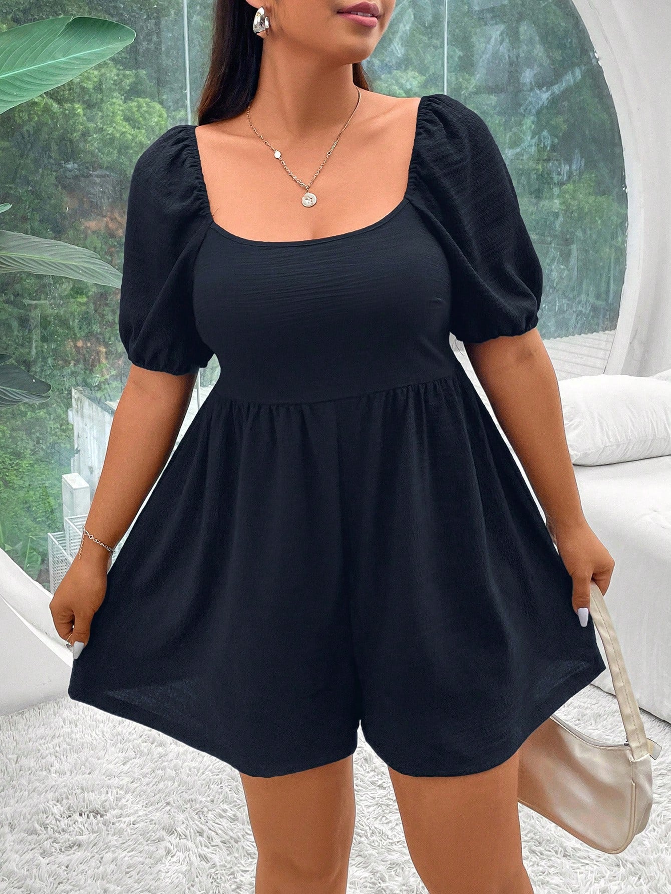 Fierce Plus Size Leopard Print Romper
