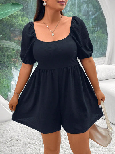 Fierce Plus Size Leopard Print Romper