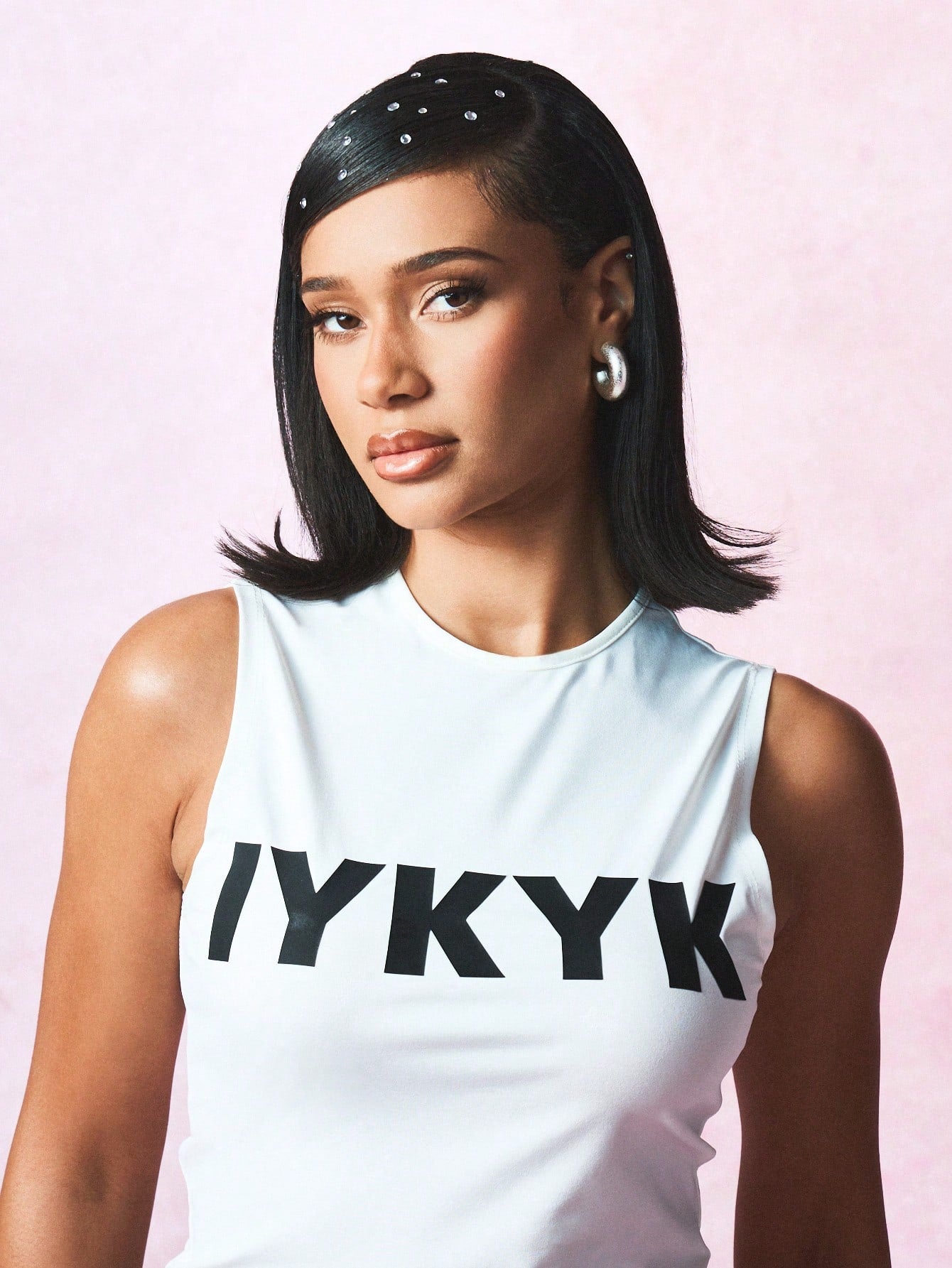 IYKYK Colorblock Crop Tank Top - Bold Summer Essential