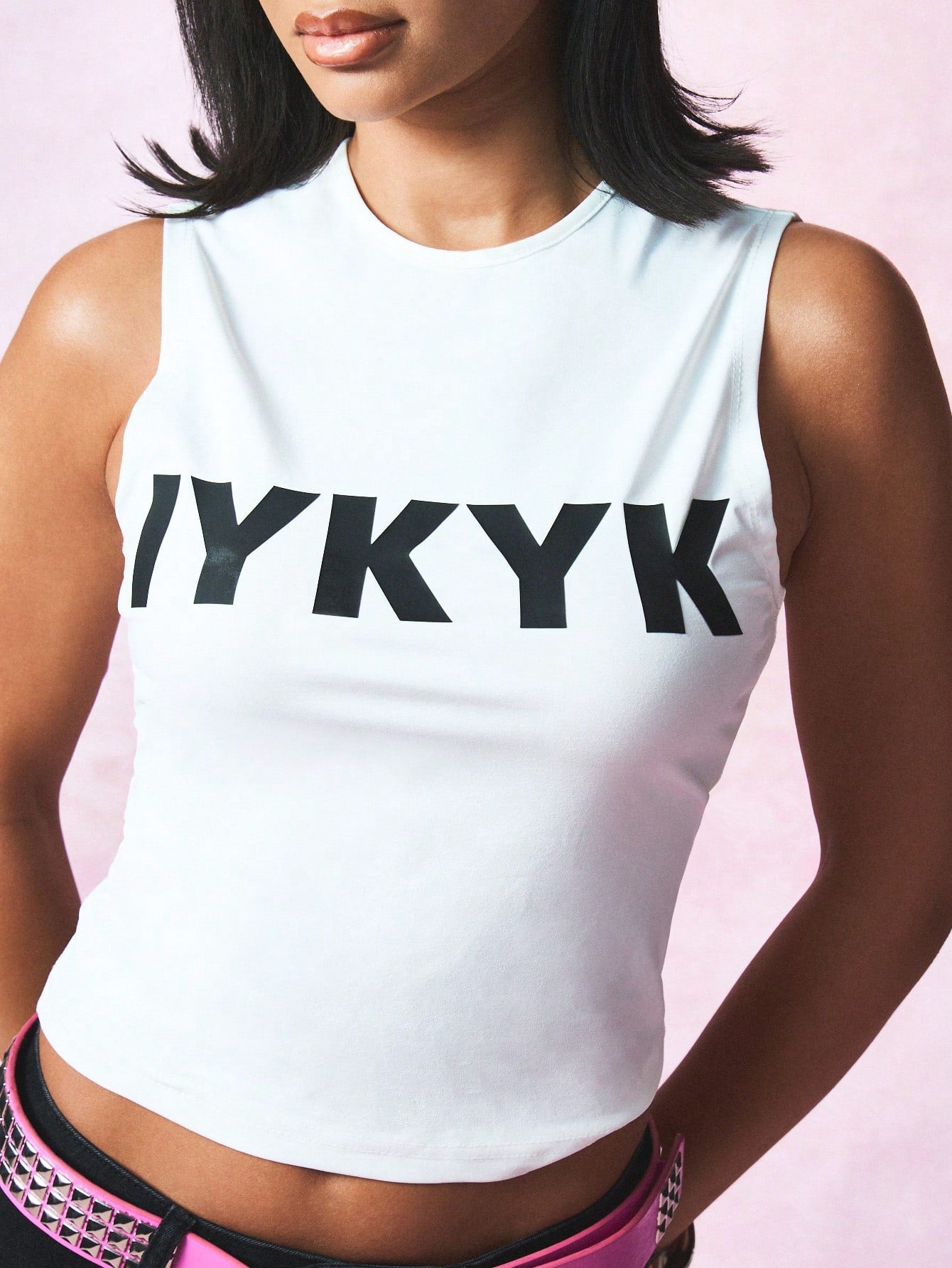 IYKYK Colorblock Crop Tank Top - Bold Summer Essential