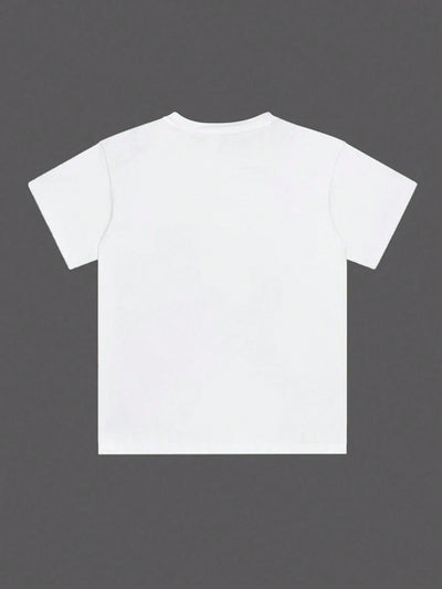 Plus Size Women's Stylish Letter Print T-Shirt