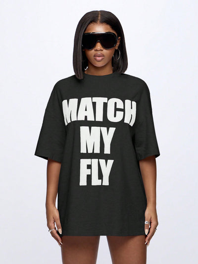 Chic Oversized Graphic Tee for Women