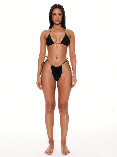 Chic Tie Side Micro Mini Bikini Bottom