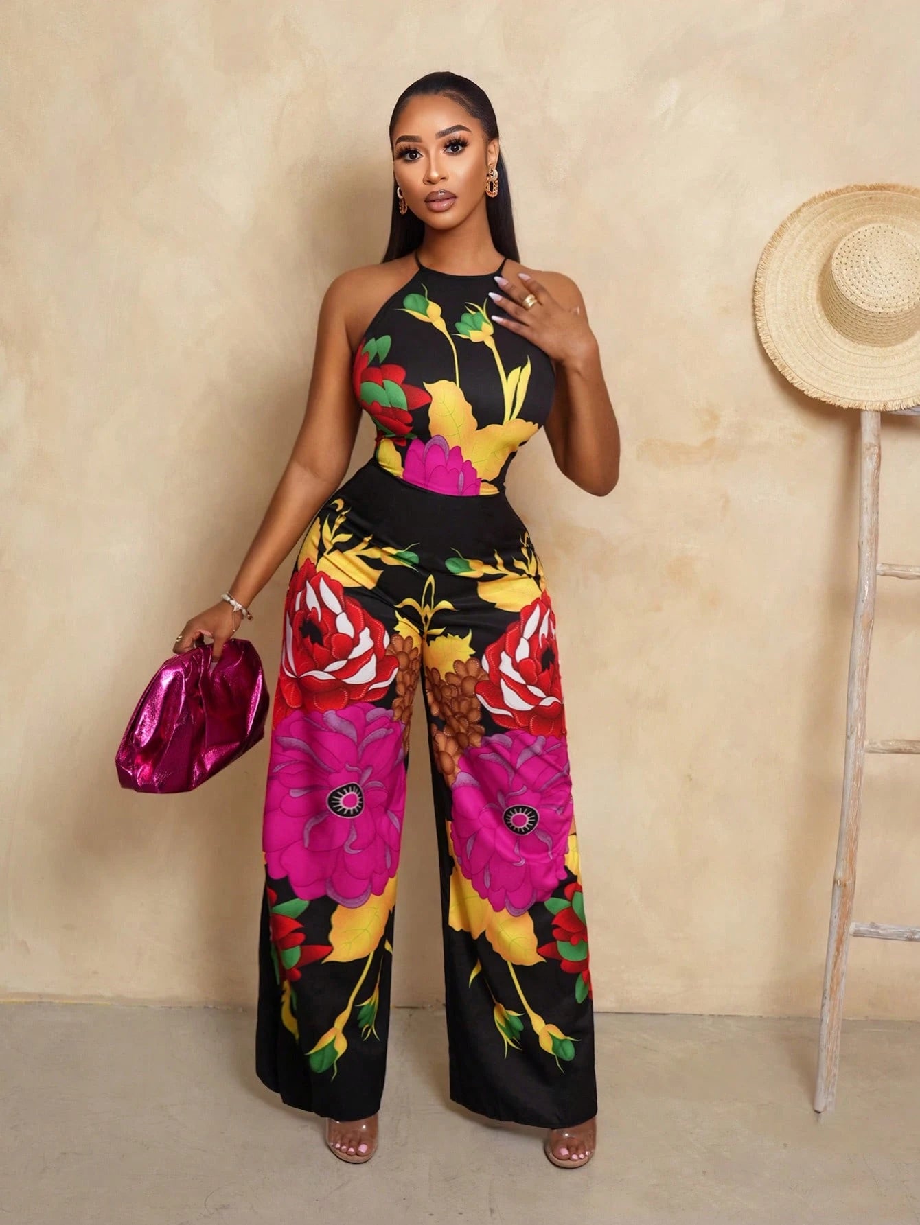 Vibrant Floral Summer Jumpsuit for Effortless Style