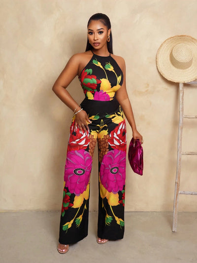 Vibrant Floral Summer Jumpsuit for Effortless Style