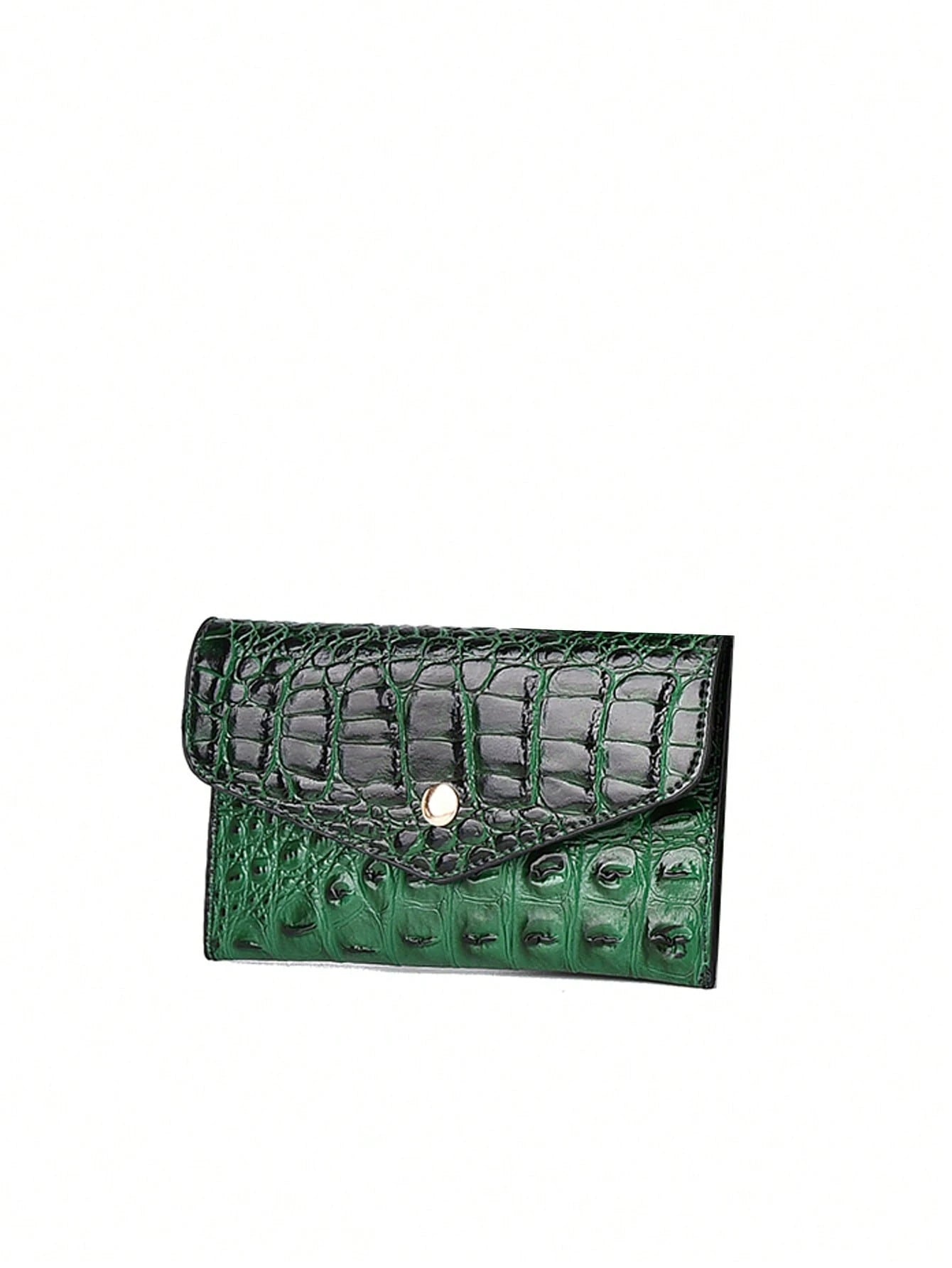 Luxurious Crocodile Embossed Handbag Set