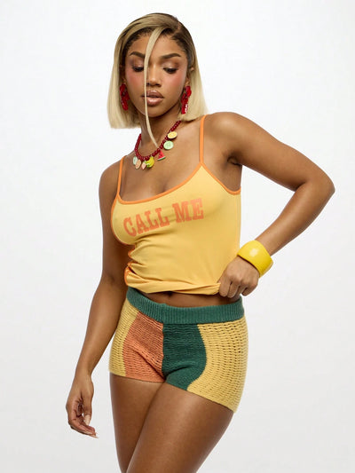 Retro Crochet Beach Shorts for Summer Adventures