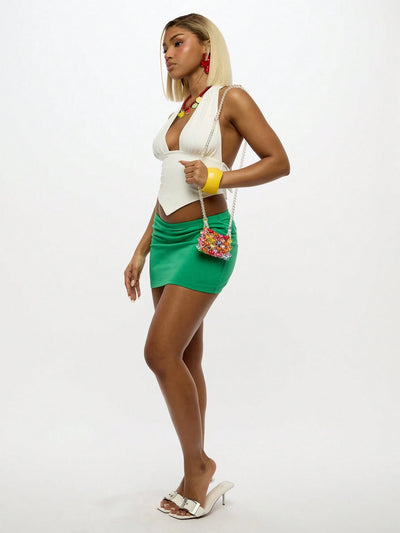 Vibrant Y2K Mini Stretch Jersey Skirt