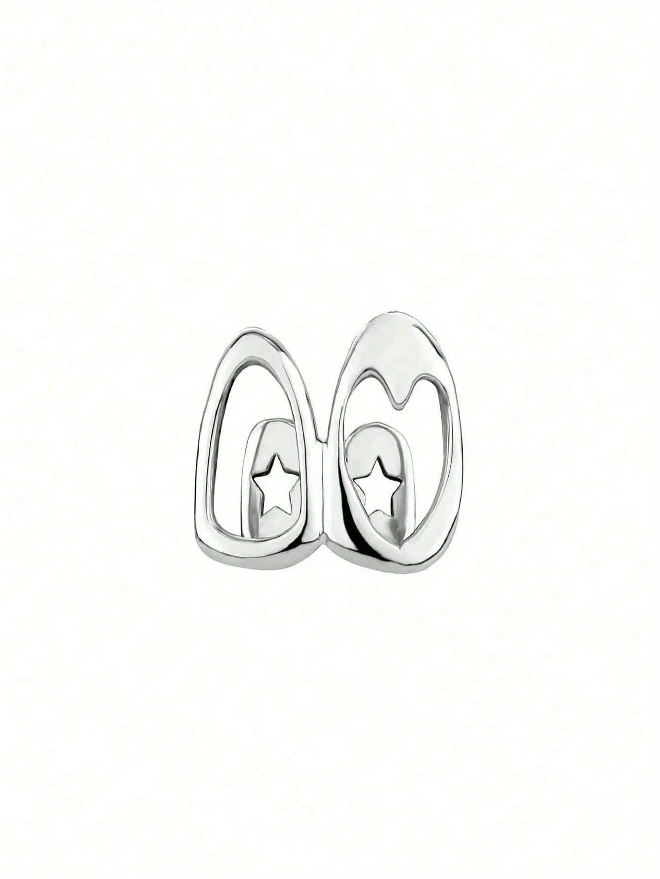 Hollow Gold Dual Teeth Festival Jewelry