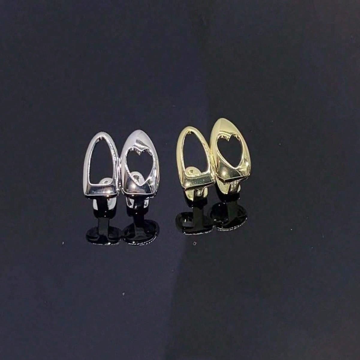 Hollow Gold Dual Teeth Festival Jewelry