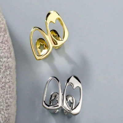 Hollow Gold Dual Teeth Festival Jewelry