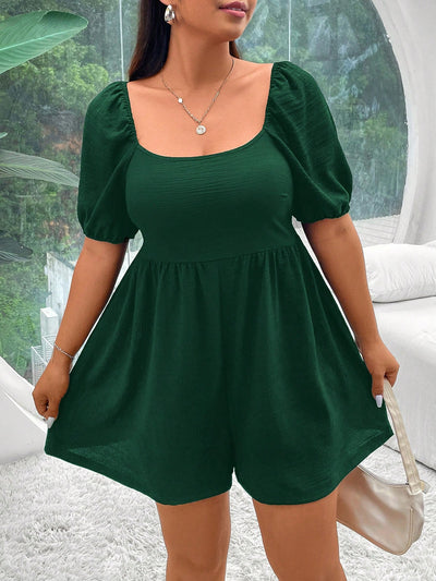 Fierce Plus Size Leopard Print Romper
