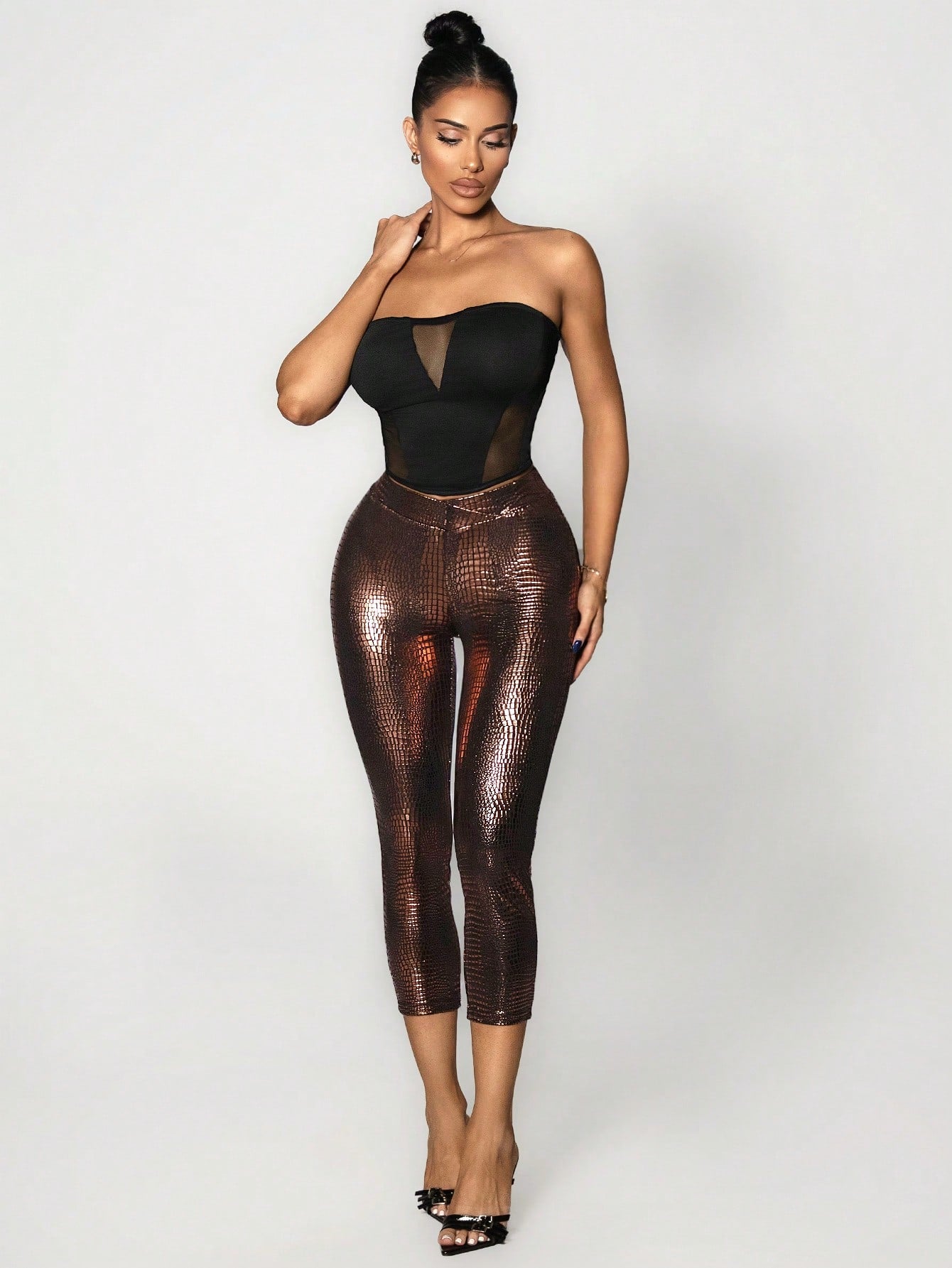 Vibrant Low Waist Red Party Leggings