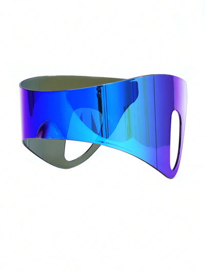 Chic Oversized Face Mask & Stylish Glasses Set