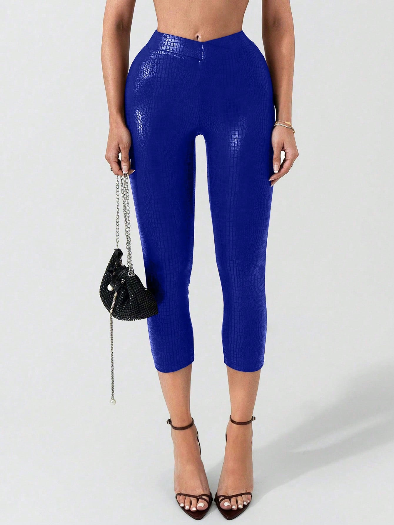 Vibrant Low Waist Red Party Leggings
