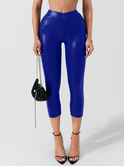 Vibrant Low Waist Red Party Leggings
