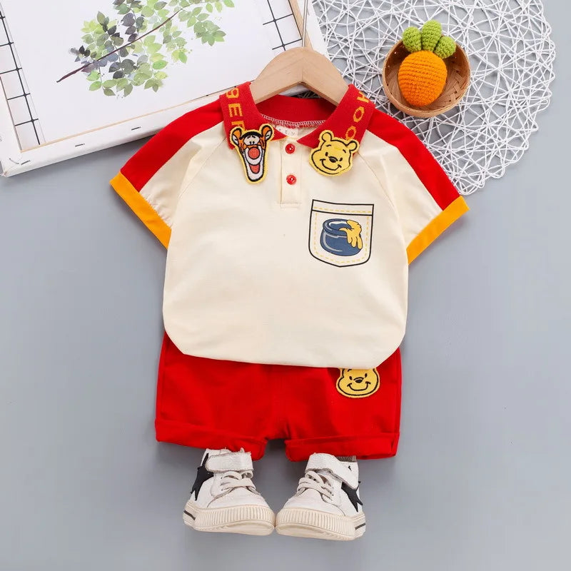 2025 Toddler Mickey Mouse Polo T-Shirt & Shorts Set