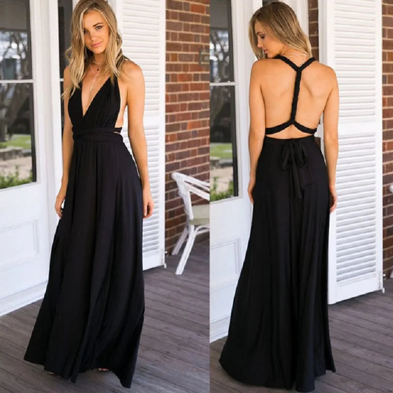 Convertible Boho Maxi Dress - Celebrity Inspired.