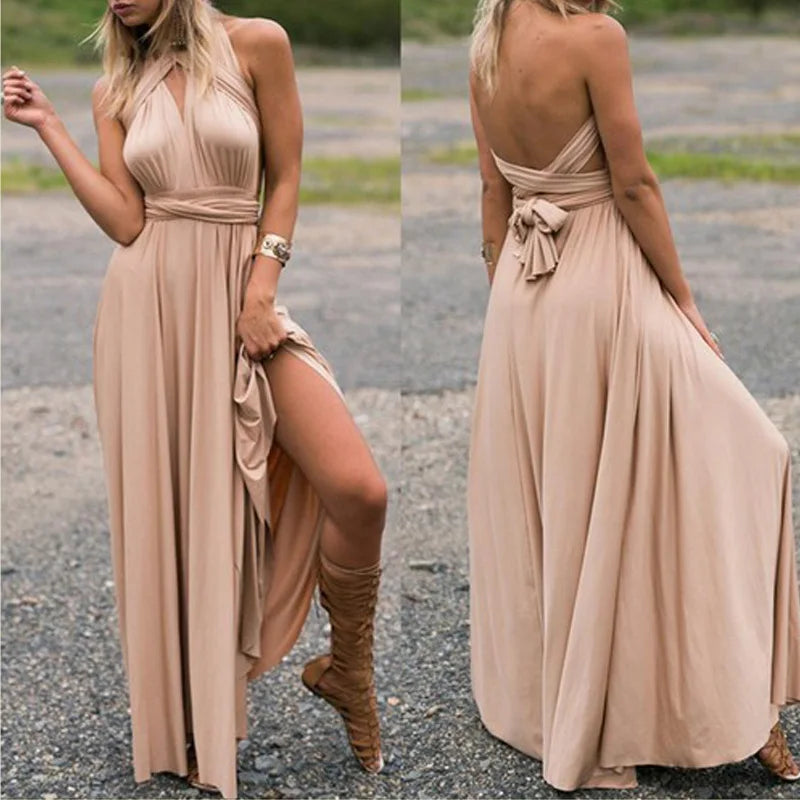 Convertible Boho Maxi Dress - Celebrity Inspired.