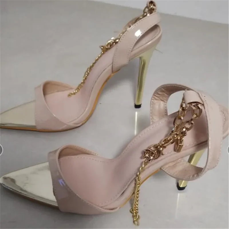 2025 Summer 9CM High Heels Women's Fashion Sandals