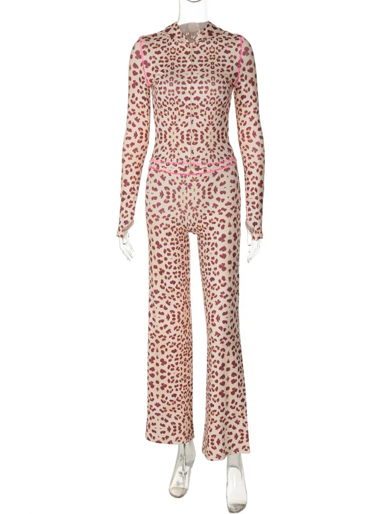 Tossy Trendy Printed 2 Piece Set - Hoodie & Trousers.