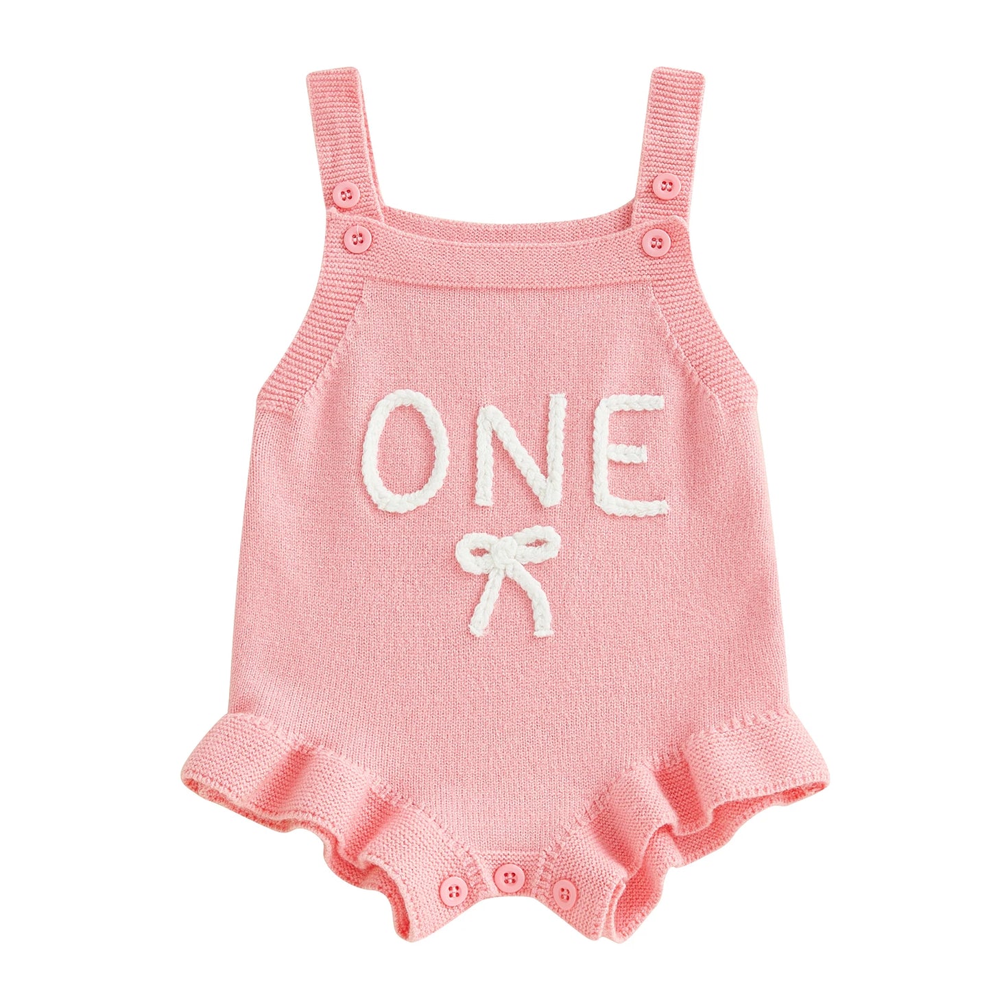 Summer Princess Sleeveless Knitted Baby Girls Romper